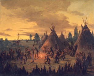 Danse de guerre, Sioux, 1845-1848