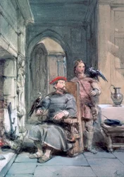 Chevalier et page, XIXe siècle