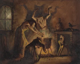 Scène des trois sorcières de Macbeth de Shakespeare