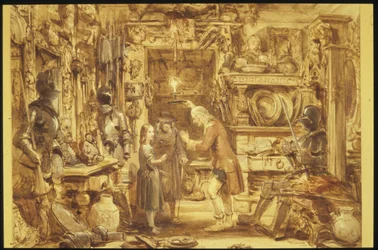 La vieille boutique de curiosités - La maison de la petite Nell - Intérieur de la vieille boutique de curiosités, 1840