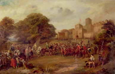 Visite du Roi Jacques Ier à Hoghton Tower en 1617
