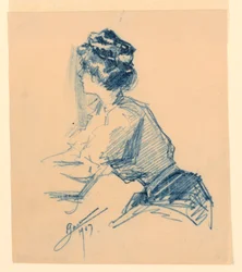 Femme assise