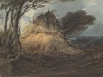 Temple indien, vers 1808-12