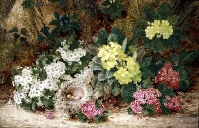 Nature morte avec primevères