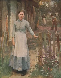 La fille à la porte