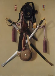 Régalia de la guerre civile du Major Levi Gheen McCauley, 1887