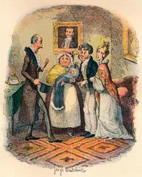 Baptême à Bloomsbury, vers 1900