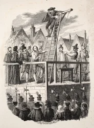 Exécution de Guy Fawkes, pub. 1841
