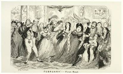 Février - Première sortie des gravures sur acier de George Cruikshank dans les Comic Almanacks : 1835-1853