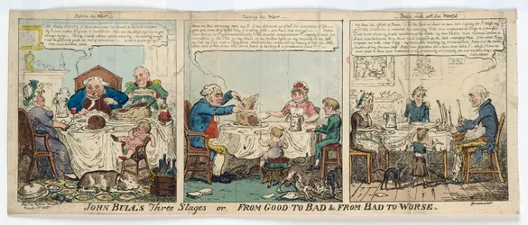 Les trois étapes de John Bull, ou, De bon à mauvais et de mauvais à pire, 1815
