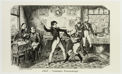 Juillet - Compte rendu des gravures sur acier de George Cruikshank pour les Comic Almanacks : 1835-1853