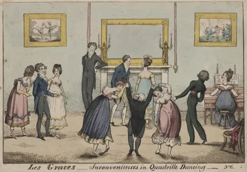 Les Grâces, Inconvénients de la danse quadrille, 1817