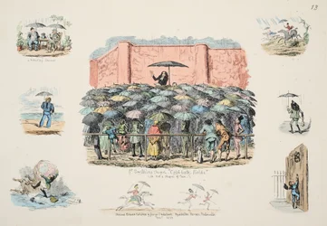 Chapelle St Swithuns Cold-bath fields, pub. 1833 (gravure en couleur)