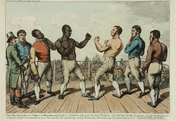 Le combat entre Cribb et Molineaux