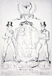 Les bras du boxeur, dédié au Pugilistic Club, aux amateurs et aux passionnés en général, publié par G. Humphrey, Londres 1891