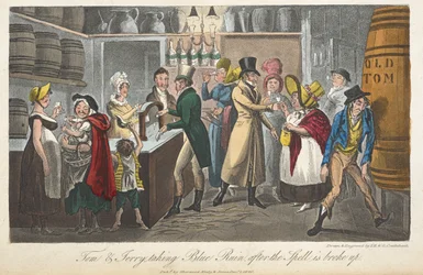 Tom et Jerry prenant du gin après la fin de la fête, 