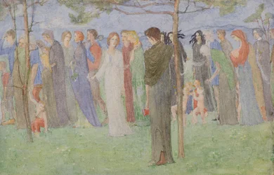 Une procession, vers 1898