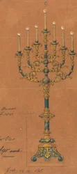 Dessins exécutés pour Jones et Willis, métalliers et fabricants de meubles d