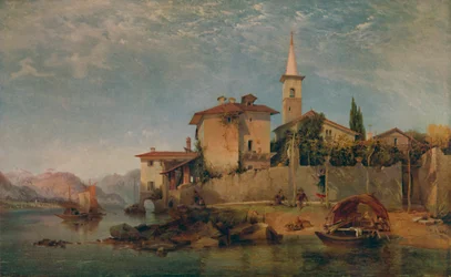 Scène de lac italien, 1853, 1935