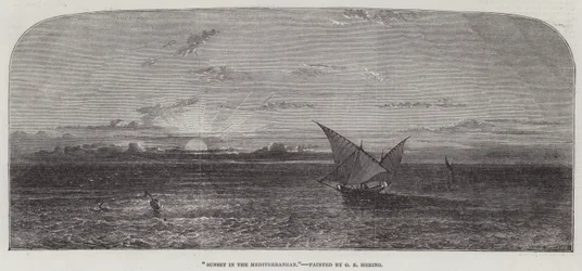 Coucher de soleil en Méditerranée