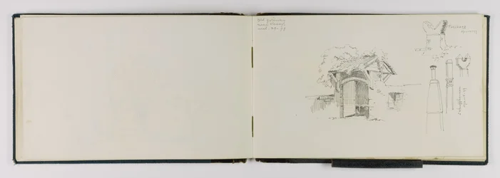 (Sketchbook) Ancienne passerelle près de Vevey/Friebourg/Schaffhouse