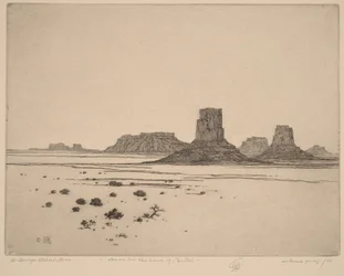 Aube dans le pays des buttes