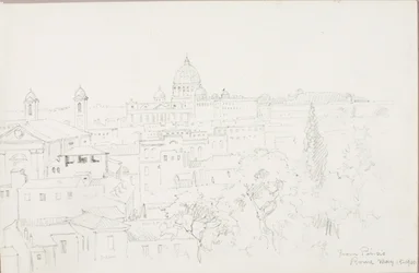 Depuis le Pincio, Rome