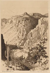 Croquis sur Apache Trail, Arizona