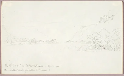 Le Rhin en aval de St. Goarshausen