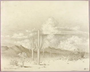 Sans titre (dessin de transfert pour Soir, Paradise Valley, Arizona)