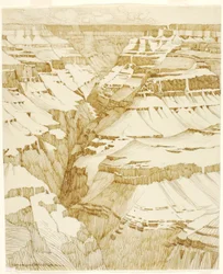 Sans titre (dessin de transfert pour Grand Canyon [n° 1])