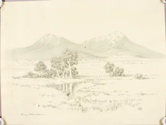 Sans titre (dessin de transfert pour Spanish Peaks [no. 2])