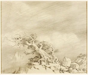 Sans titre (dessin de transfert pour Storm near Timberline)