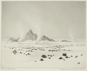 Tourbillons, désert de Mojave, Californie (n°3)