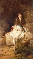 Lady Edith Amelia Ward, fille du 1er comte de Dudley, 1883