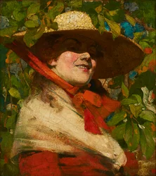 Fille au chapeau de paille