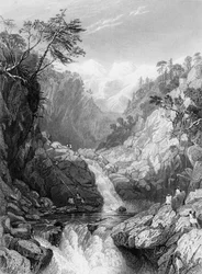 Vue près de la source de la Jumna, 1838