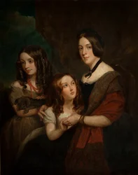 Lady Caroline Towneley avec deux de ses filles, Caroline et Emily (copie d