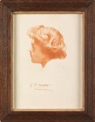 Étude pour la tête de Sir Galahad