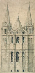 Élévation, vers 1860 (papier)