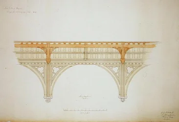 New College Oxford : Conception du toit du New Hall