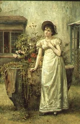 Jeune femme à côté d