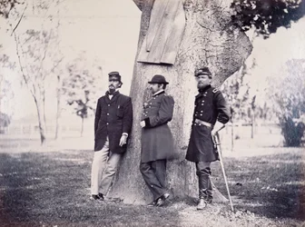 Les généraux Hancock (1824-86), Smith et Newton, 1862