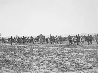 Batterie de Mott en position, 1862