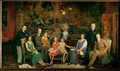 La famille Krupp (huile sur toile)
