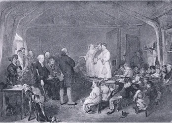 Catéchisme dans une salle de classe, du Magazine of Art 1893, Cassell and Company, 1893