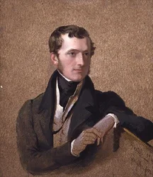 Portrait de Vicomte Mahon (1805-75) plus tard cinquième comte Stanhope