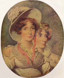 Princesse Amélia de Brunswick et sa fille la princesse Charlotte, 1919