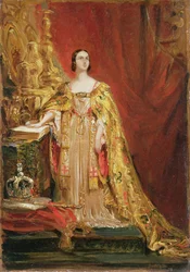 La reine Victoria (1819-1901) prêtant le serment du couronnement, 28 juin 1838