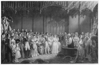 Le mariage de la reine Victoria et du prince Albert, vers 1840, 1911